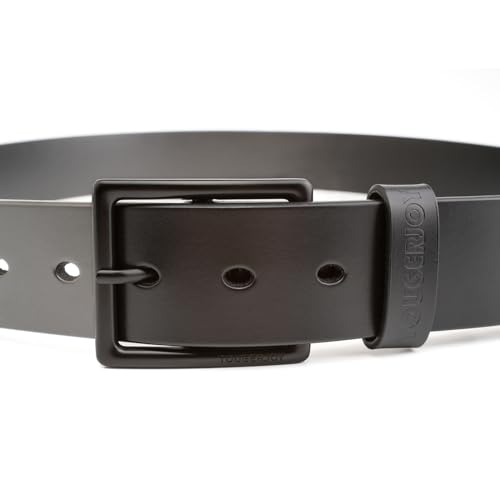 Men Genuine Leather Dress Belt with Single Prong Buckle, 100% Cow Leather Dress Belt for Jeans Khakis4