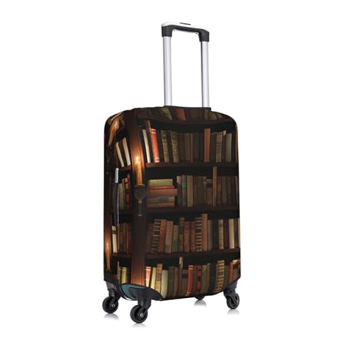 Book Room Library Print Luggage Suitcase Covers Elastic Washable Luggage Protector Luggage Covers For Suitcase3