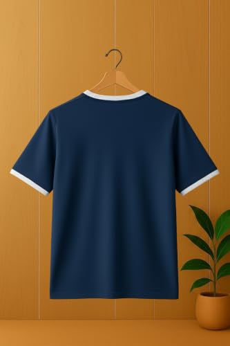 Image of YAZOLE Men's Round Neck Solid T Shirt | Regular Fit Lycra Blend Half Sleeve Tee | Casual Gym Running Walking Sports Office Travel | Stretch Fabric | Comfortable for Everyday use | (S to XXL)