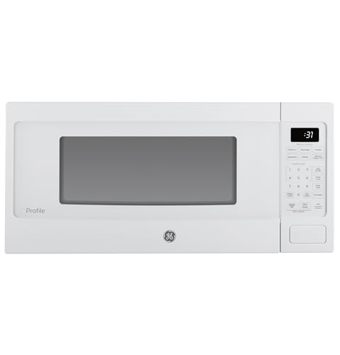 GE Profile PCHK11S1WWW 1.1 Cu Ft Countertop Microwave, 800W, Sensor Cooking, Scan-to-Cook, Wi-Fi Enable, Built-In Capable, White
