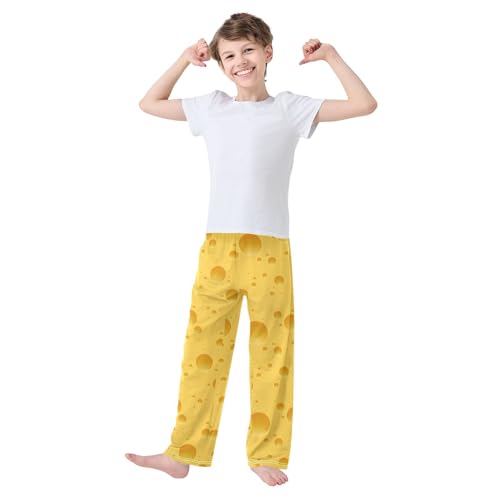 Pajamas Pants Soft Yellow Cheese Long Sleep Pjs Lounge Pajama Bottoms Elastic Waist with Pockets2