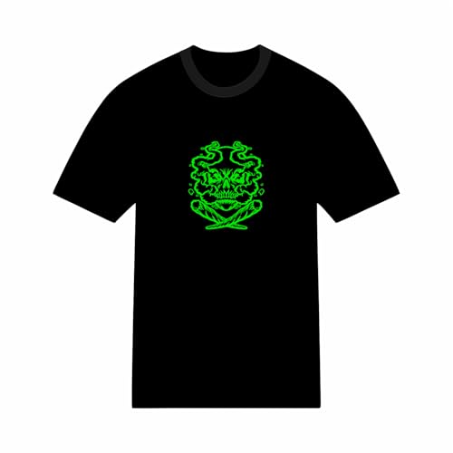 T-shirt streetwear squelette ganja vetement mode homme ete culture cannabis