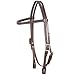 Cashel Browband Headstall with Snake Tooling, Chocolate