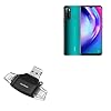 BoxWave Smart Gadget Compatible with Tecno Pouvoir 4 – AllReader SD Card Reader, microSD Card Reader SD Compact USB – Jet Black