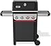 Weber Spirit E-425 GBS Gasgrill, 4 Edelstahlbrenner, 12,4 kW, GBS Gusseisenrost, Elektronisches Zündsystem, 61x45 cm Grillfläche