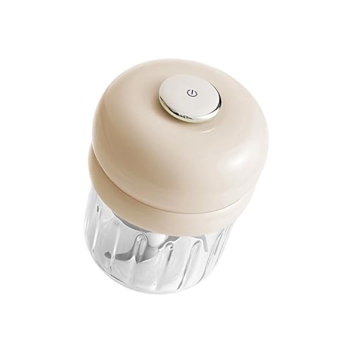 lazyfun Trituradora de ajo eléctrica de 350 ml, picadora de carne USB, herramienta de cocina, trituradora de carne, picadora eléctrica