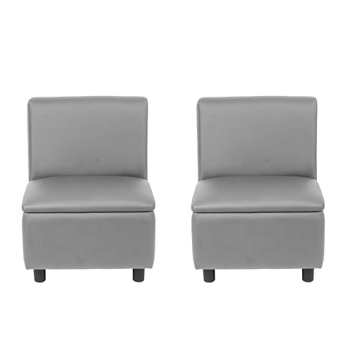 Image of FDP Kid Comfort Collective Modular Armless Chairs, 2-Pack - Gray