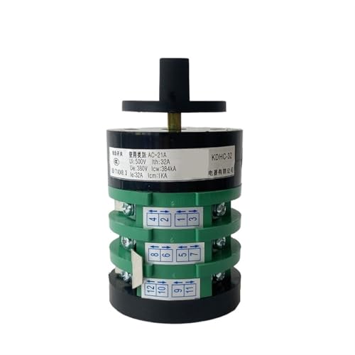 Interruptor de leva selector giratorio de 8 posiciones 32A tripolar KDHC-32 3