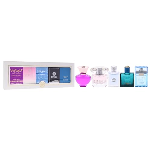 Versace 5-Pcs Mini Gift Set (Dylan Turquoise, Bright Crystal, Eau Fraiche, Pour Homme, Eros) All Eau De Toilette 4.8g - Image 4