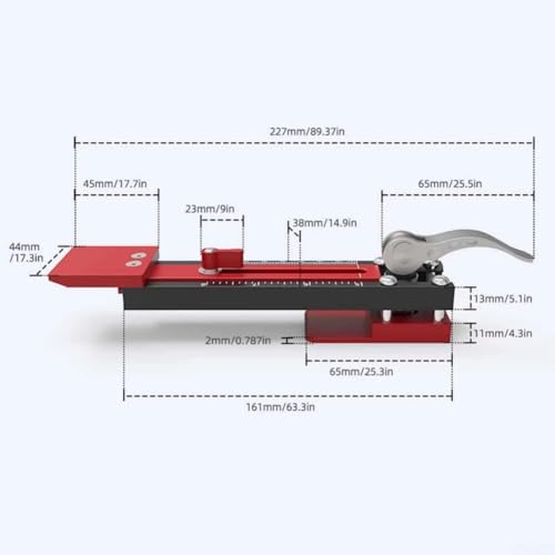 Outil installation panneau mural alu rouge pour alignement parfait - 7