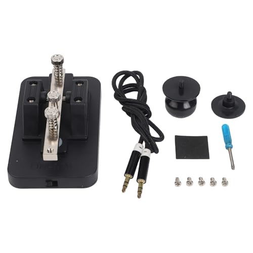 NiuLumea DM901 - Transmisor automático de teclas para entusiastas de la radio, oscilador de tono, para entrenador de código morse, color negro