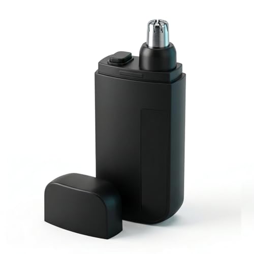 Rasoir Nez Homme Électrique Double Lame 9000 tr/min, Tondeuse Nez et Oreilles Rechargeable USB-C, Coupe Poils Nez Précis et Indolore, Étanche IPX7,...