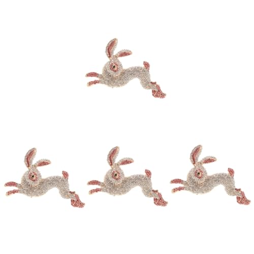 Broche pour femme motif lapin en strass idée cadeau idéal
