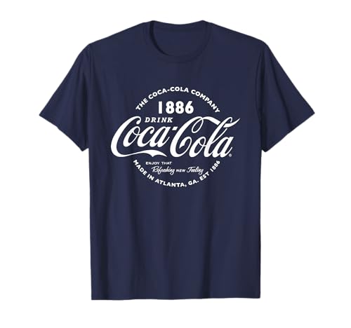 Coca Cola Logo rétro Texte blanc T-Shirt