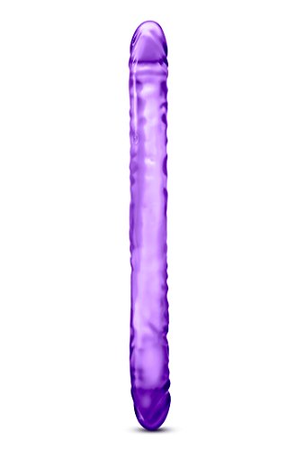 Blush 18" Double Head Dildo - Soft Flexible Double Penetrating - Perfect For Scissoring - Purple #TOP2