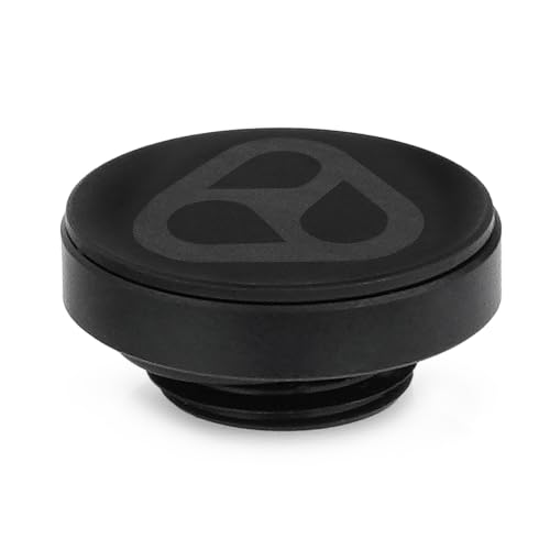 Thermal Grizzly - DeltaMate - Plug - Verschluss Fitting - Schwarz - CNC-gefrästes Messing - G1/4 Zoll Außengewinde - Zur Abdichtung von Innengewinden in Wasserkühlungen