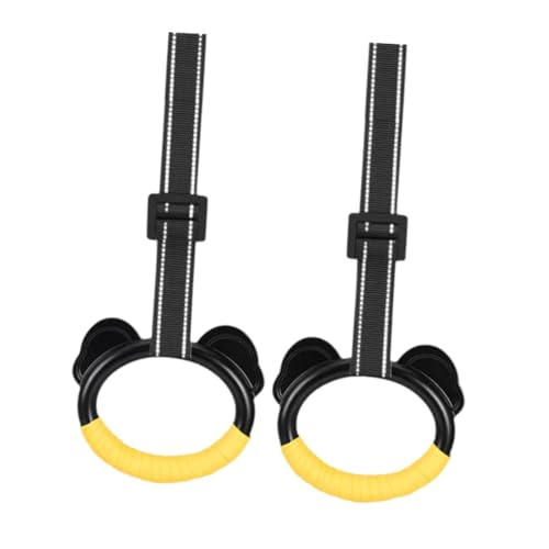 harayaa Anillos de Gimnasia de 2 Piezas, Anillos de Ejercicio para niños, Anillos de Entrenamiento multifunción Profesionales para en Interiores, Correa Y Anillas de