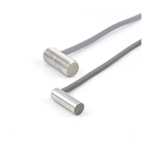 Sensor cilíndrico de proximidad M8 PNP NO con cable a 90 grados para industria 5