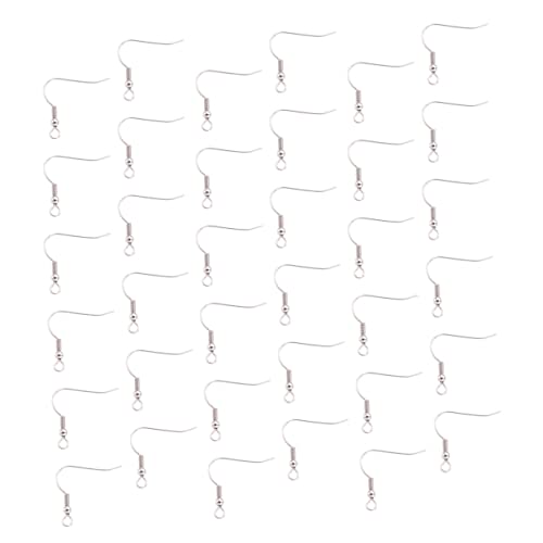 TEHAUX 100 Pçs Brincos De Prata Esterlina Brincos De Gancho De Peixe Acessórios De Basquete Brincos
