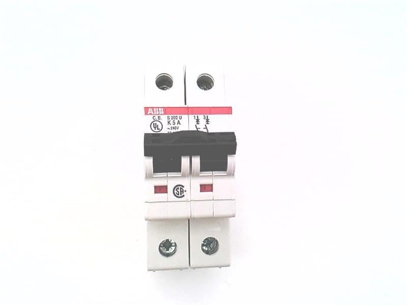 S202U-K5 240 Volt, 2 Pole, 50/60 HZ, Miniature Circuit Breaker, 5 AMP, 10KA