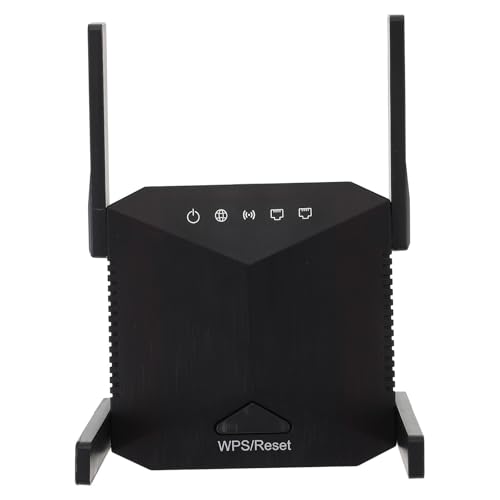 TOMETURE Repetidor WiFi de 300 Mbps 4 Antenas para Ampliar Señal en Casa, de Señal Inalámbrica Diseño Abs y Ventilación Lateral