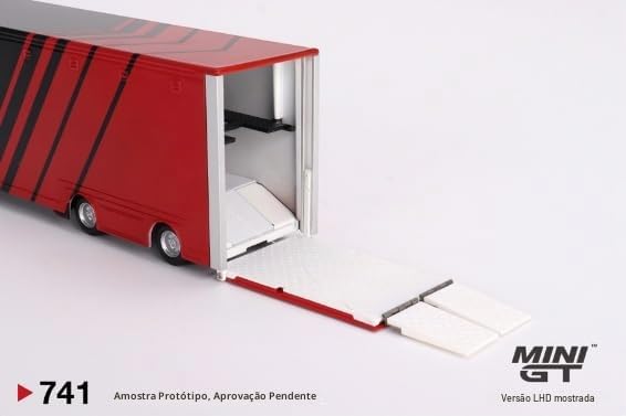 MINI GT - Mercedes-Benz Actros w/Racing Transporter 2023 | Amazon