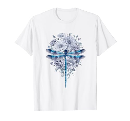 Aquarelle libellule bleue Art Insectes Lover Earth Day T-Shirt
