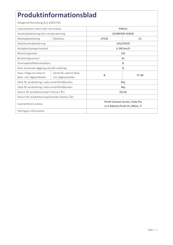 Michelin PS3 Ao Xl 255/35/R19 96 Y - Pneumatico Estivo - A/E/71 - 7