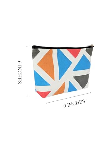Image of Greencraft Makeup Pouch for Women | Multipurpose Pouch for Travel Carry Cute, Carry Smart & Your Daily Companion, Everywhere - Multicolor