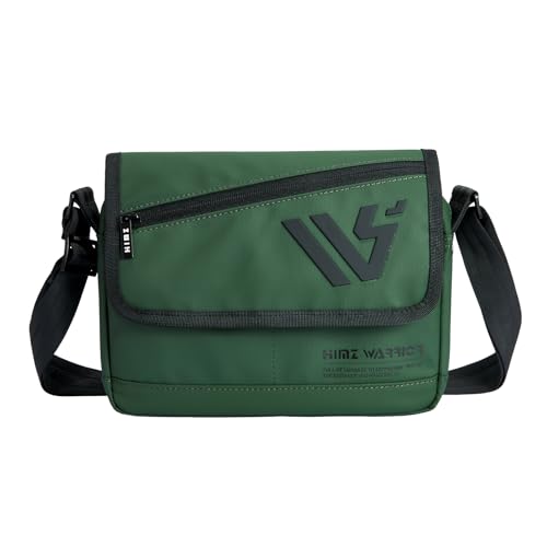 Unisex Crossbody Bag, Water-Resistant Minimalist Shoulder Bag with Quick-Access Pocket & Hidden Compartment