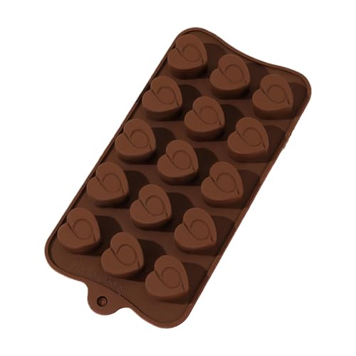 Molde de chocolate de silicona,molde de chocolate de silicona - Molde de silicona en forma de corazón para chocolate profundo | Molde de horneado grueso reutilizable, molde de caramelo de grado