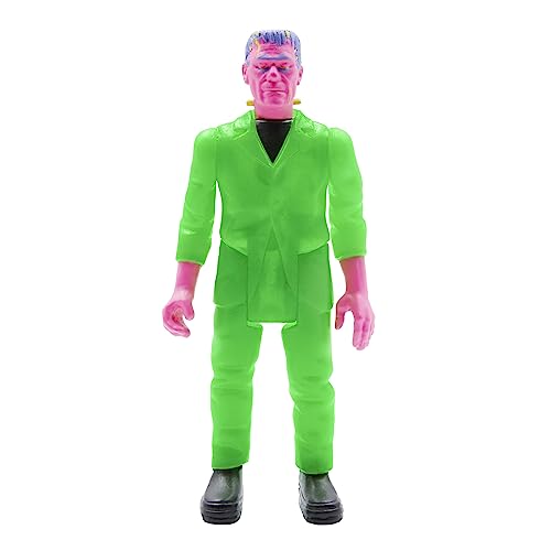 Image of Super7 Universal Monsters Frankenstein (Glow-in-The-Dark Costume Colors) - 3.75 in Scale Reaction Figure