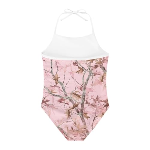 Image of ELEQIN Cartoon Animal Cute Girls One Piece Swimsuit Adjustable Swimwear for 3Y-10Y