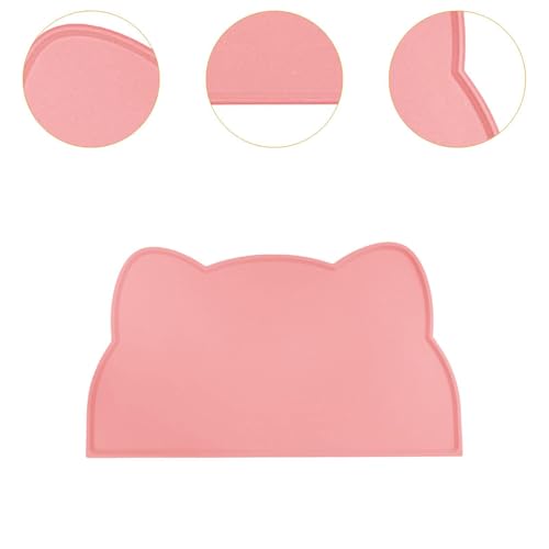 ＡＷＨＡＯ Tapete de comida de gato, bandeja de tigela de água de cachorro, impermeável, para limpar o pi