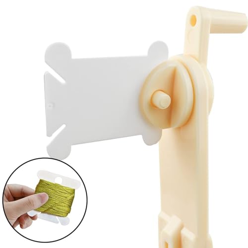 Bobine de machine à coudre, fil à broder et support de crochet complet