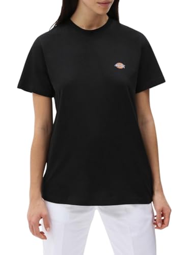 Dickies T-Shirt Noir Femme pour un look streetwear quotidien tendance et confortable