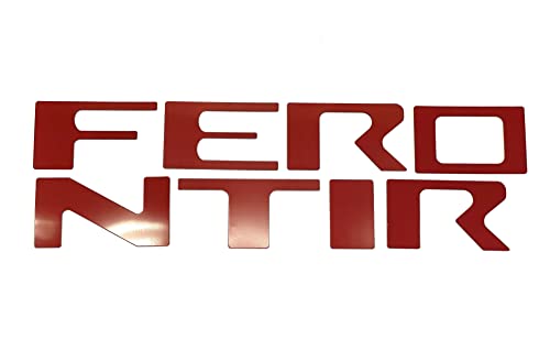 Rear Tailgate Letters Compatible with Frontier 2022-Up ABS Plastic Inserts NOT Decals (Red) by Generic - Used condition - Image 2
