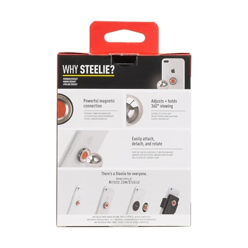 Image of Nite Ize Steelie Orbiter Plus Vent Kit - Magnetic Phone Holder for Car Ventilation - Sturdy Phone Accessories for Car - Compatible Apple MagSafe iPhones and Accessories