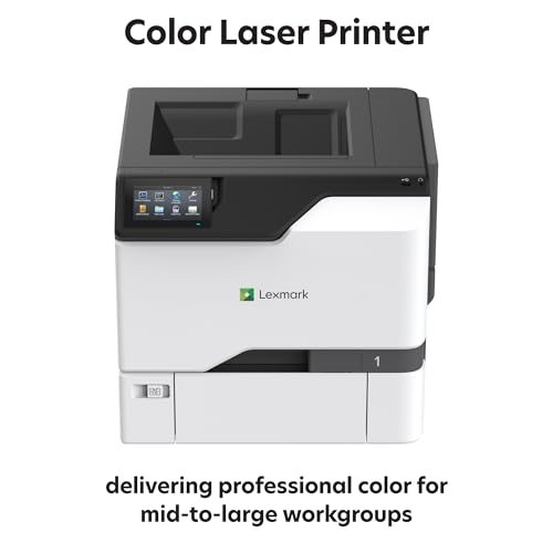 Image of Lexmark CS735de Color Laser Printer, Wireless connectivity, Intelligent Storage Drive Available, Ethernet, Energy Star, 4.3-inch Color Touch Screen and Print Resolution at 1200 x 1200 dpi.(47C9100)