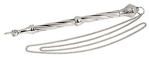 Embellished Torah Pointer Yad 8.5" Nickel-Plated High Polish Silver Color Finish - in Velvet Gift Box for Bar Mitzvah, Bat Mitzva, Torah Reading by Aviv Judaica by Aviv Judaica - Image 2