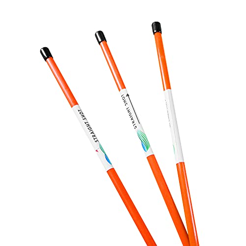 Premium Orange Golf Alignment Sticks - 48 inch Golf Training Aid for The Perfect Swing and Putting - Essential Golfing Accessories and Gadgets (3) - DISCOUNT SNOWSTAKES COM