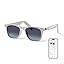 White Frame + Polarized Gradient Gray Lens