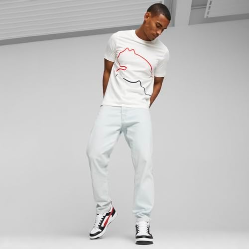 PUMA Erkek/Unisex Rebound v6 Low-PUMA White-For All Time Red-PUMA Black Low Boot 40 - Görsel 3