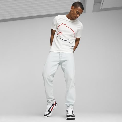 Puma Rebound V6 Low, Sneaker Unisex-Adulto, White For All Time Red Black, 45 Eu - 3