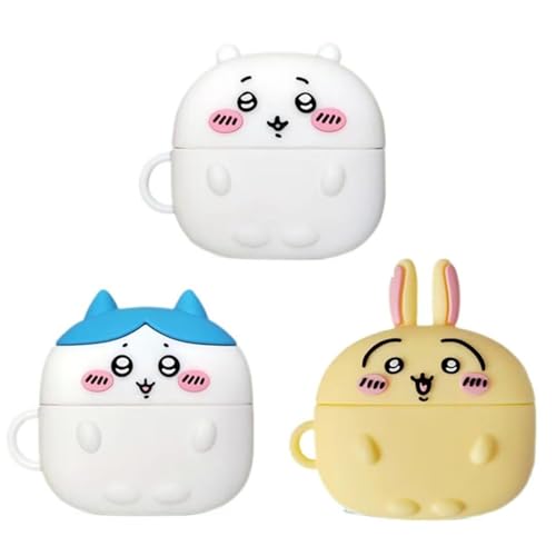 ちいかわ AirPods4 ケース イヤホンケース ハチワレ うさぎ AirPods1/2/ 3/4/Pro用ケース かわいい 保護 収納 全面保護 落下防止 カラビナ付き 紛失防止 キズ防止 耐衝撃 人気 ワイヤレス充電対応 着脱簡単 面白いやつ 萌えグッズ 誕生日 プレゼント (C,Airpods4)