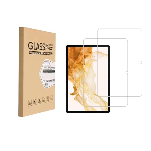 HYGAMOCC Screen Protector for Samsung Galaxy Tab S8 2022 / Tab S7 2020 11-Inch (SM-X700/X706/T870/T875/T878) Tempered Glass Film Anti Scratch,Bubble Free,High Definition（2 Pack）