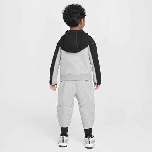 Nike Sportswear Tech Fleece Full-Zip Set Toddler 2-Piece Hoodie Set (76L050-G0E, Dark Grey Heather)2