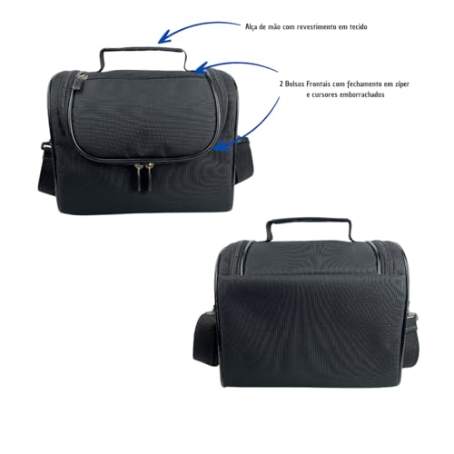 Bolsa Térmica 9 Litros Multiuso Porta Marmita Lancheira Fitness Unissex Academia Preto Art 3 ART MAN