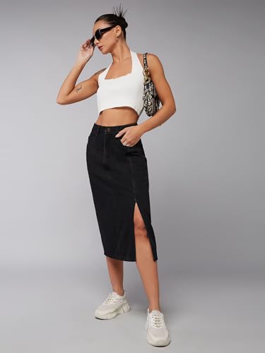 Image of Dolce Crudo Women's Regular High Rise Stretchable Denim Shorts