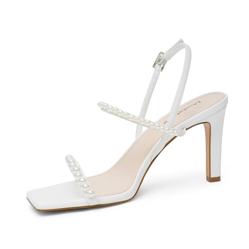 Image of Modatope Womens Sandals Open Toe Strappy Sandals Ankle Strap High Heel Sandals for Women